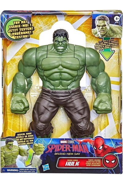 Hasbro Μάρβελ Σπάιντερ Μαν Ολοκαίνουργια Φιγούρα Χαλκ Savage Smash (G2446)