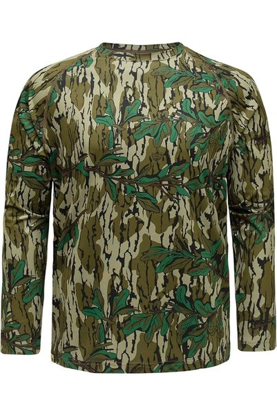 Mossy Oak قمصان صيد مموهة للرجال بأكمام طويلة