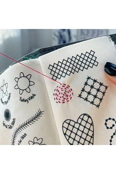 LİVA CRAFT Art & Craft Nakış Örnekleri Kitabı Ufak Boy, Başlangıç İçin Dikiş Kitabı, Nakış Hobi Kiti