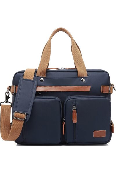 GENERAL Laptop Bag Convertible Backpack Bussiness Office Briefcase Shoulder B...