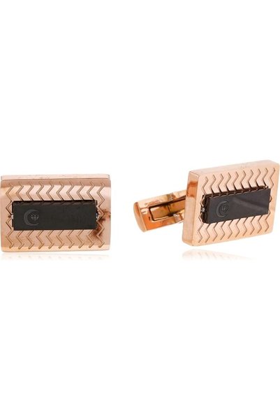 DiamondCover أزرار أكمام من الفولاذ المقاوم للصدأ للرجال من دايموند مون، فولا...