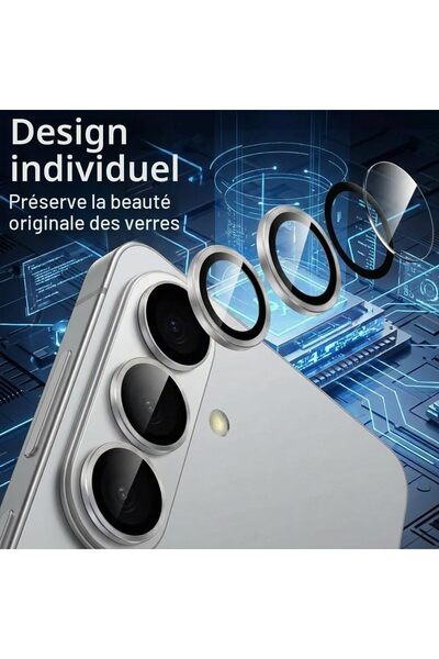 aheaks Tecno Camon 40 Pro 5g Compatible Camera Protection, 9H Single Lens Screen Protectors, Metal Ring Scratch-Resistant Hd Protector