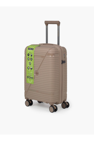 Caselite Textured Hardcase Luggage Trolley with Retractable Handle - 20 inches Check-In Bag