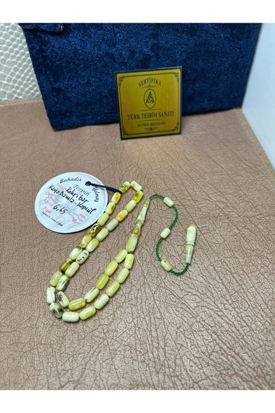 TTS TÜRK TESBİH SANATI Russian Kaliningrad Rock Drop Amber Praying Beads