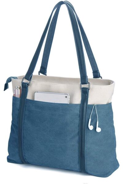 GENERAL Women's Work Bag with Laptop Compartment Zipper Pockets Teacher Totes...