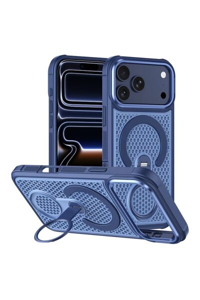Joyshell Husa iPhone 18 Pro, Mesh, MagSafe, Inel 360°, Anti-incalzire, Anti-s...