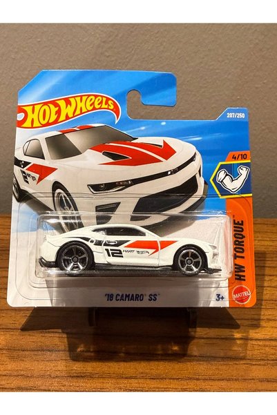 HOT WHEELS سيارة لعبة '18 كامارو إس إس إتش دبليو تورك وايت
