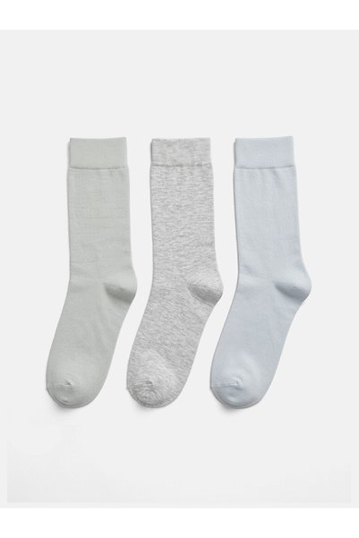 LC Waikiki Esvab • Modern & Distinctive Embroidered Men's Socks 3-Piece Set