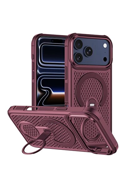 Joyshell Husa iPhone 18 Pro, Mesh, MagSafe, Inel 360°, Anti-incalzire, Anti-s...