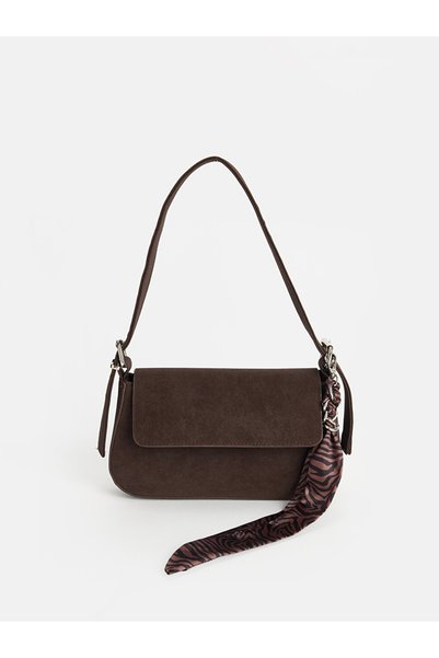 LC Waikiki Quality Parts from Çelebi Store Suede Women's Shoulder Bag