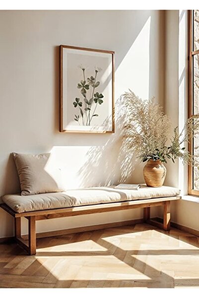 KEYFHOME Flori în pace cu ramă din lemn MDF Tablou Poster Living Decor de per...