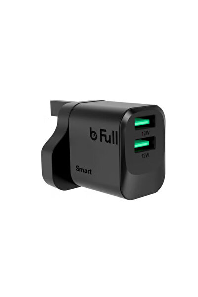 Belk شاحن حائط bFull ذكي 12 واط بمنفذين USB – شحن سريع وآمن 2.4 أمبير مع حماي...