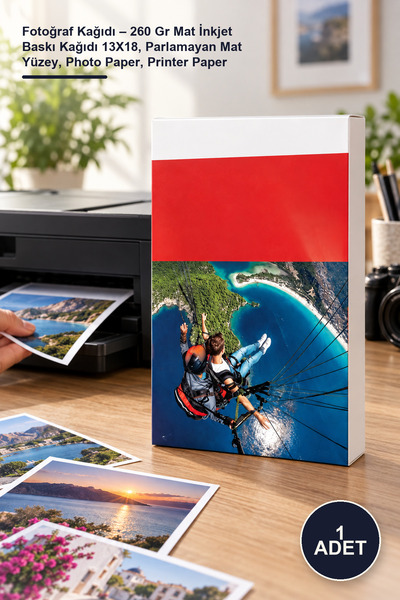 Yenilig 1 piece of photo paper - 260 gr matte inkjet printing paper 13x18, no...