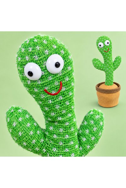 Generic Brand Dancing and Sound Repeating Cactus Toy with Arabic Children Songs