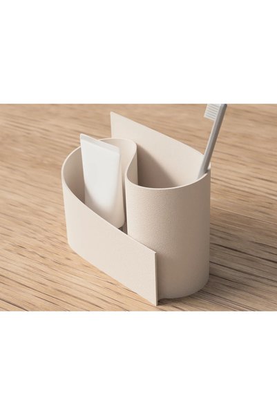 Bezos 3D Printing Curved Toothbrush and Small Item Holder Desk and Bathroom O...