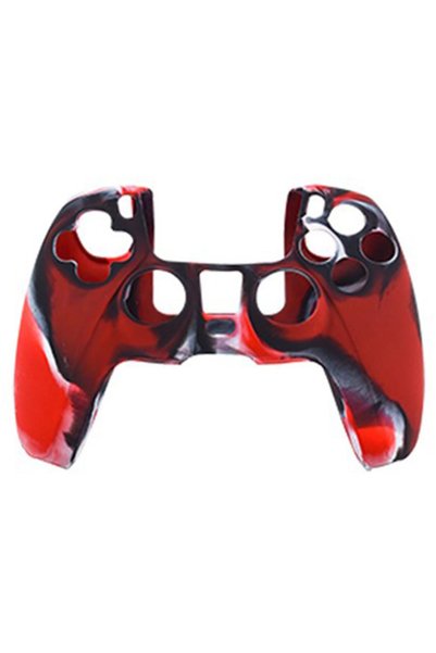OEM Θήκη Σιλικόνης για το PS5 Controller - Κόκκινο Καμουφλάζ