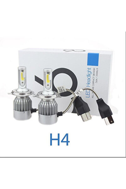OEM Set 2 becuri auto LED C6 H4 6000K cu 2 faze
