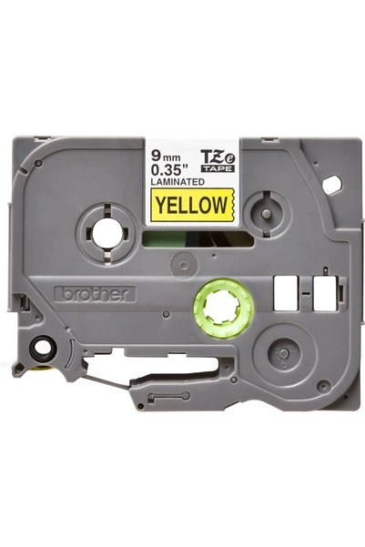 Brother Bandă laminată Originală Negru pe Galben, TZE621, pentru H105WB | P-T...