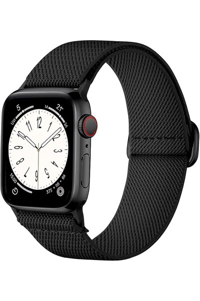 GENERAL Elastic Nylon Sport Strap Compatible with Apple Watch Band 49 46 45 4...
