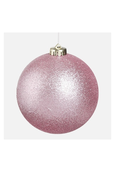 OEM Glob de Crăciun Roz cu Glitter Ø12 cm – Atmosferă Festivă pentru Casă