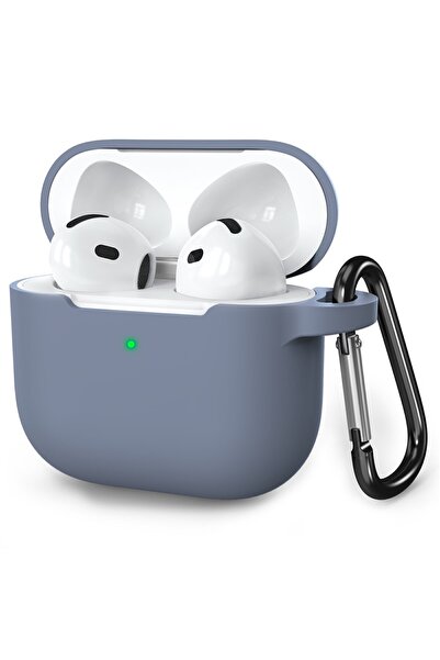 AhaStyle WE36 Θήκη Σιλικόνης TPU για AirPods 5 / 4 - Γκρι της Λεβάντας