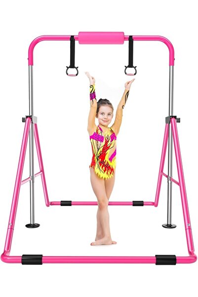 GENERAL Safly Fun Expandable Gymnastics Bar for Kids - Height Adjustable Juni...