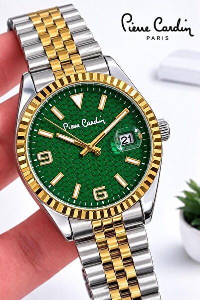 Pierre Cardin ضمان لمدة 24 شهرًا سوار من الفولاذ المقاوم للصدأ 3 ATM مع صندوق...
