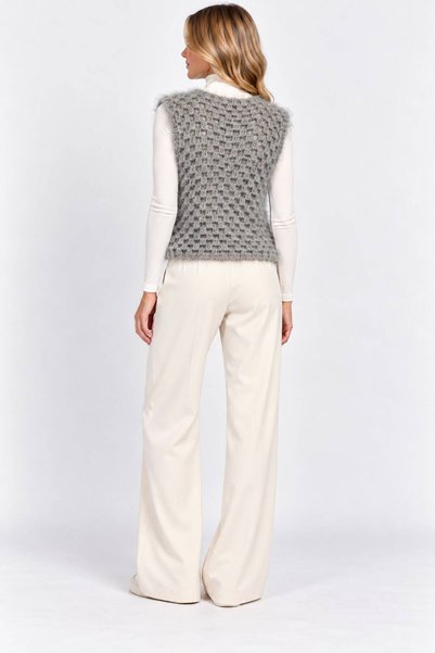 one depot only for quality life Women's Knitted Sweater Gray