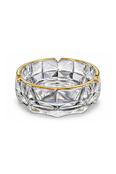 HEDİYE FİKRİ Crystal Luxury Modern Glass Ashtray 15 X 6 cm