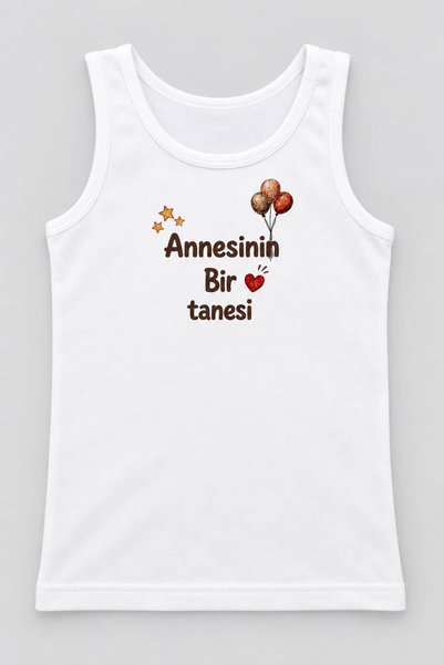 FUL One of Mom's Printed Children's Undershirts, Off-White Girls' Undershirt,...