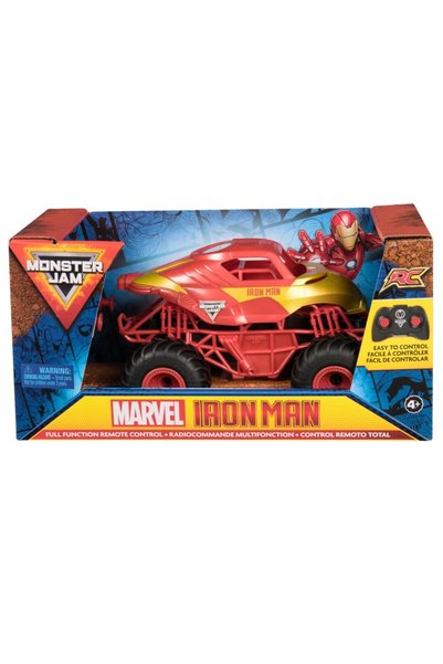 Spinmaster MONSTER JAM MARVEL CAMION GIGANT CU TELECOMANDA IRON MAN SCARA 1 L...