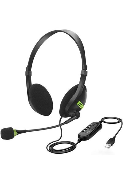 SWIUKPHE سماعة رأس سلكية للألعاب مع ميكروفون، سماعة أذن USB للألعاب مع ميكروف...