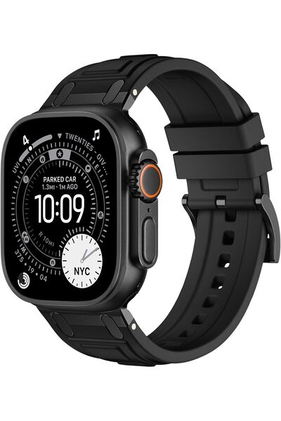 GENERAL Compatible with Apple Watch Series 12 11 10 Band 46mm Soft Silicone B...