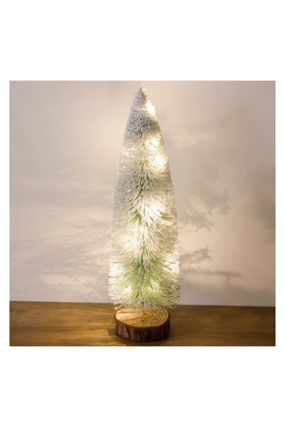 OEM Brad Decorativ de Crăciun Verde Nins cu LED 42 cm – Lumină Festivă pentru...