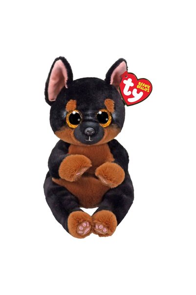 AS the good toy Αφράτο Λούτρινο Σκυλάκι Beanie Bellies Μαύρο-Καφέ 15 Εκατοστά...