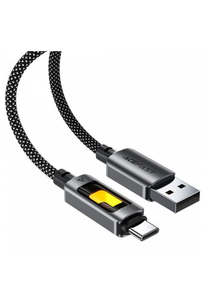 Acefast Cablu Date si Incarcare USB-A - USB-C C21-04, 18W, 1.2m, Negru
