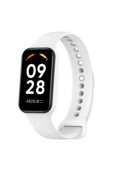 OEM Λουράκι Σιλικόνης για Xiaomi Smart Band 8 Active / Redmi Band 2 - Λευκό
