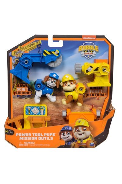 Spinmaster PATRULA CATELUSILOR RUBBLE SI ECHIPA CU UNELTE DE PUTERE IN MISIUNE