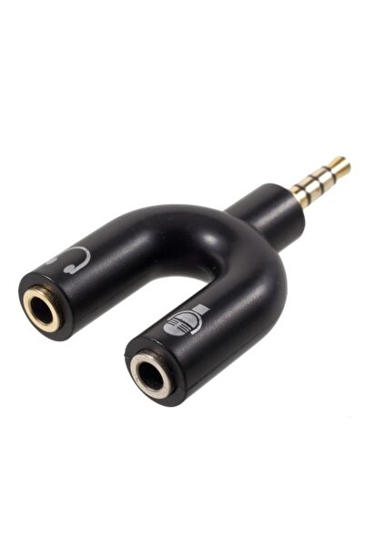 OEM Αντάπτορας Ήχου Splitter Σχήματος U με 1 Αρσενικό 3.5mm και 2 Θηλυκά