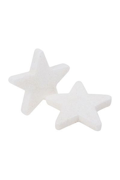 OEM Autocolante Decorative de Crăciun Stea 3D Albă cu Glitter 8x8 cm – 2 buc....