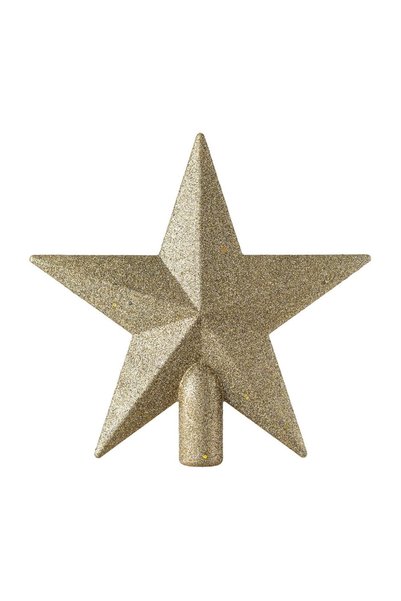 OEM Stea Varf de Brad Bej Șampanie cu Glitter 20 cm de Crăciun – Decor Festiv...