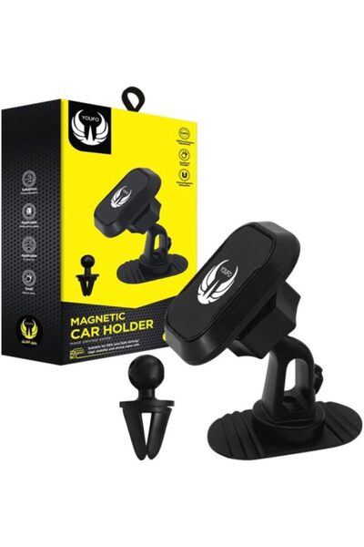Generic 2 in 1 Magnetic Car Phone Holder 360 Degree Rotation