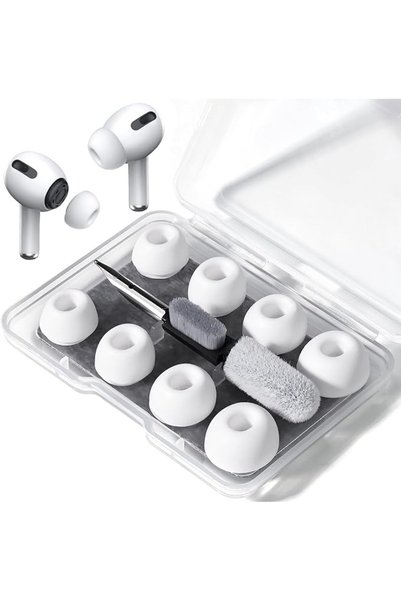 X SPRING Replacement Ear Tips, 4 Pairs Silicone Buds XS S M L, Noise Isolatio...