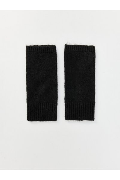 LC Waikiki Peak New Season Black Knit Gloves for Girls