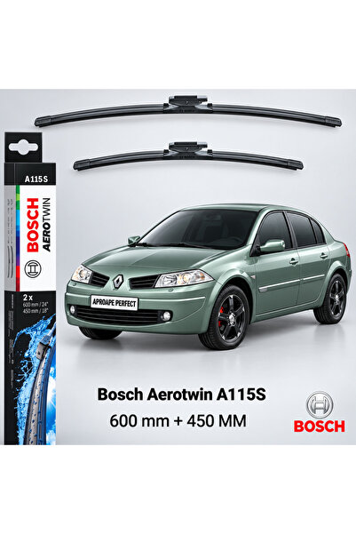 Bosch Lame ștergătoare pentru Renault Megane II Sedan LM 2006–2009 |   A115S