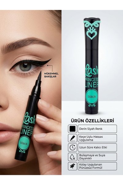 SİBELA BEAUTY GÜZEL GÖRMEK GÜZEL DÜŞÜNDÜRÜR Lash Princess Liner Yoğun Siyah K...