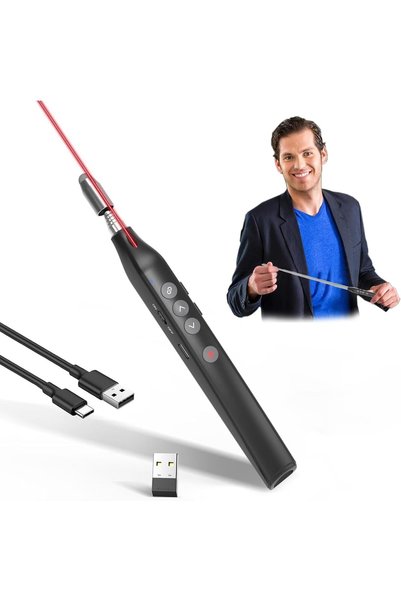 GENERAL Presentation Clicker Telescopic Pointer: Powerpoint Remote Wireless P...