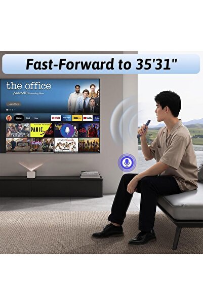 GENERAL 2.4G RF Wireless Voice Remote Air Mouse with 3 Axis Gyroscope and IR ...