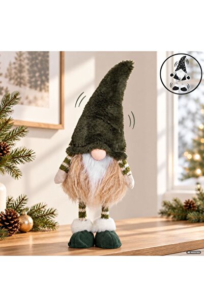 OEM FIGURA GNOME VERDE CACIULA PUF 43CM
