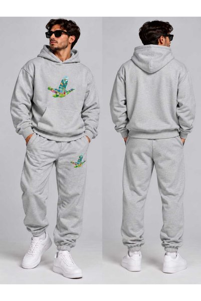 YK WEAR Unisex Hooded Tracksuit Set – Oversize Fit